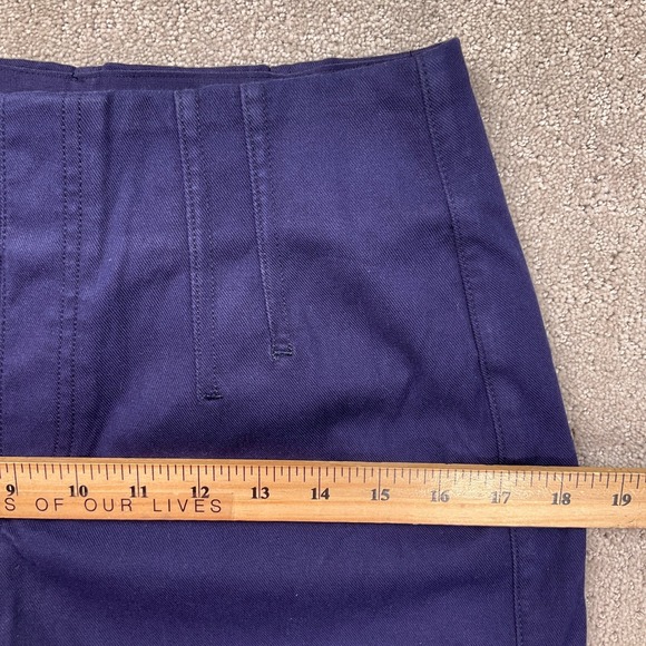 SPANX Pants Women Small Blue Stretch Twill Cropped Utility Comfort Trousers - Picture 7 of 12